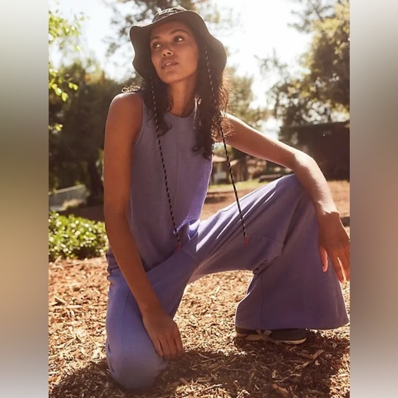 Free People Pants - Free People Movement -  Feel Free - One Piece Jumpsuit in Blue Iris Size Medium​